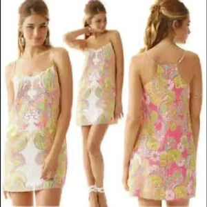 Lilly Pulitzer Double Trouble Engineered Dusk Dress! NWT! Large